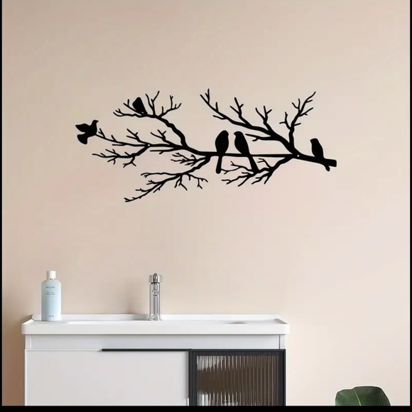 COPY - Black Wood or Metal Bird Wall Art Decor - Picture 6 of 9